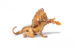 Papo figurina dragon cu doua capete auriu, Papo - Publisol.ro