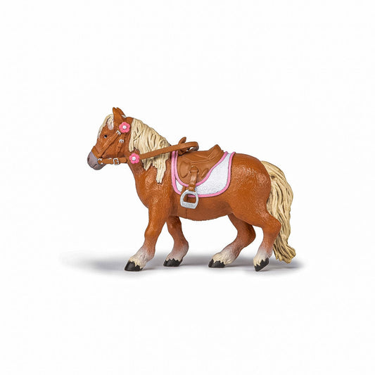 Papo figurina ponei shetland cu sa, Papo - Publisol.ro
