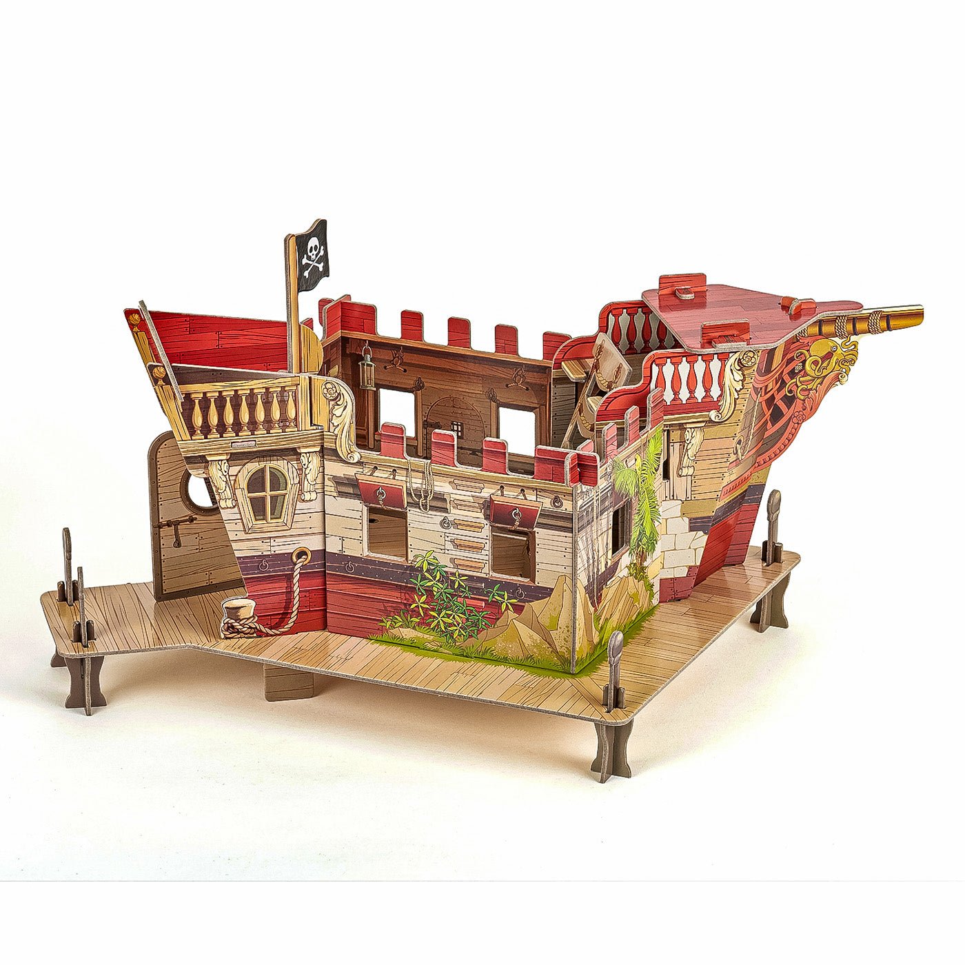 Papo figurina puzzle 3d corabie pirati, Papo - Publisol.ro