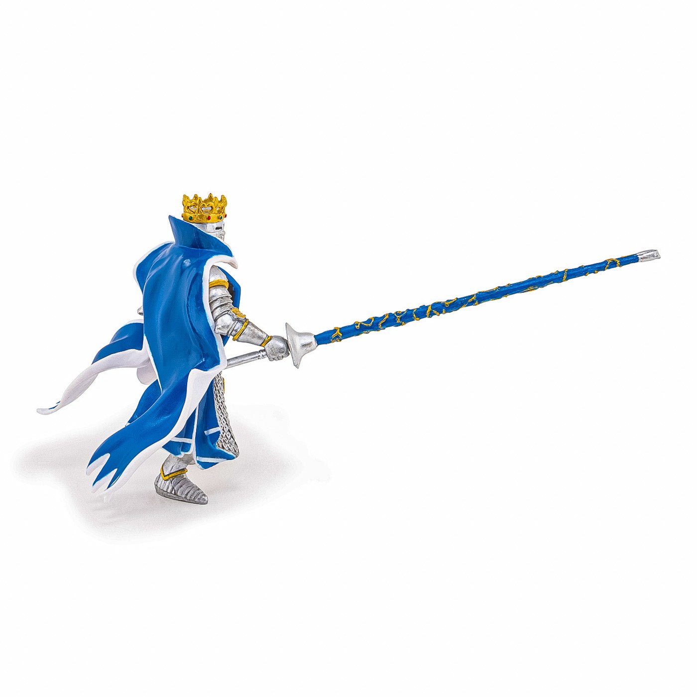 Papo figurina rege cu blazon dragon albastru, Papo - Publisol.ro