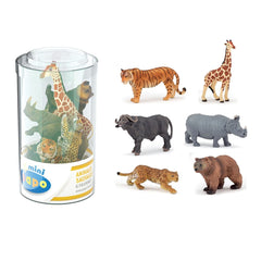 Papo figurina set 6 minianimale salbatice, Papo - Publisol.ro