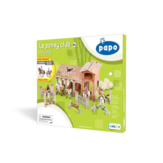 Papo figurina set poney club-boxa carton+4 figurine, Papo - Publisol.ro