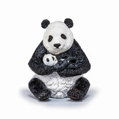 Papo figurina urs panda sezand cu pui in brate, Papo - Publisol.ro