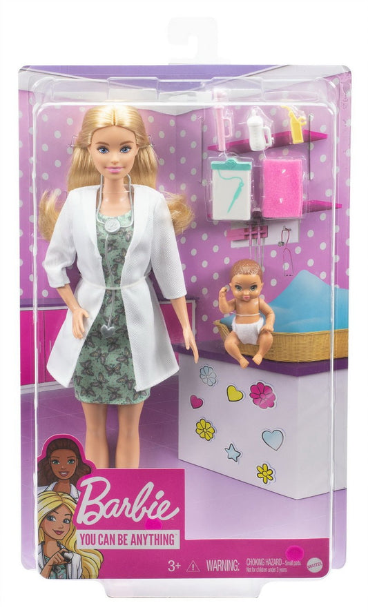 Papusa barbie doctor pediatru, Mattel - Publisol.ro