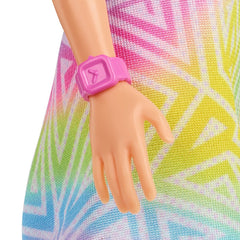 Papusa barbie fashionista blonda cu suvite mov, Mattel - Publisol.ro