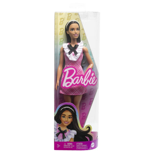 Papusa barbie fashionista bruneta cu bentita, Mattel - Publisol.ro