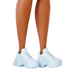 Papusa barbie fashionista bruneta cu suvite blonde, Mattel - Publisol.ro
