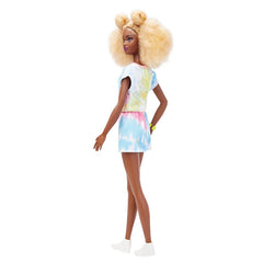 Papusa barbie fashionista cu par afro blond, Mattel - Publisol.ro