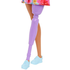 Papusa barbie fashionista cu par roz si picior protetic, Mattel - Publisol.ro