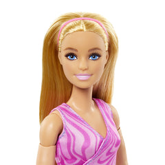 Papusa barbie made to move blonda cu top roz, Mattel - Publisol.ro