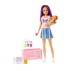 Papusa barbie mamica satena cu bebelus, Mattel - Publisol.ro