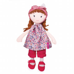 Papusa Capucine, 36 cm, material textil, rosu - Jolijou - Publisol.ro