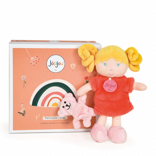 Papusa din plus - Corail, 21 cm, rosu - Jolijou - Publisol.ro