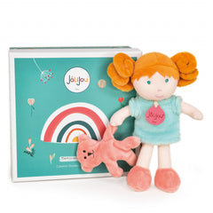 Papusa din plus - Menthe, 21 cm, bleu - Jolijou - Publisol.ro