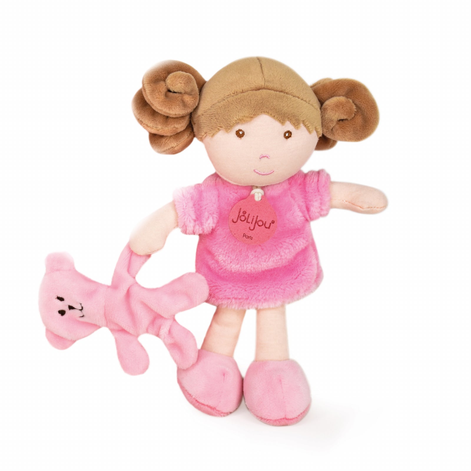 Papusa din plus - Rose, 21 cm, roz - Jolijou - Publisol.ro