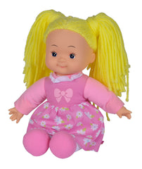 Papusa flower dolly din material textil 38cm cu parul galben, Simba - Publisol.ro