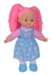 Papusa flower dolly din material textil 38cm cu parul roz, Simba - Publisol.ro
