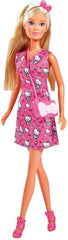 Papusa steffi love hello kitty fashion roz inchis, Simba - Publisol.ro