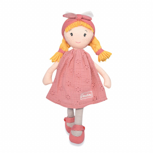 Papusa Suzete, 36 cm, material textil, roz - Jolijou - Publisol.ro
