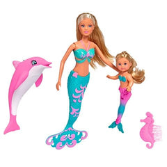 Papusi steffi si evi sirene cu delfin, Simba - Publisol.ro