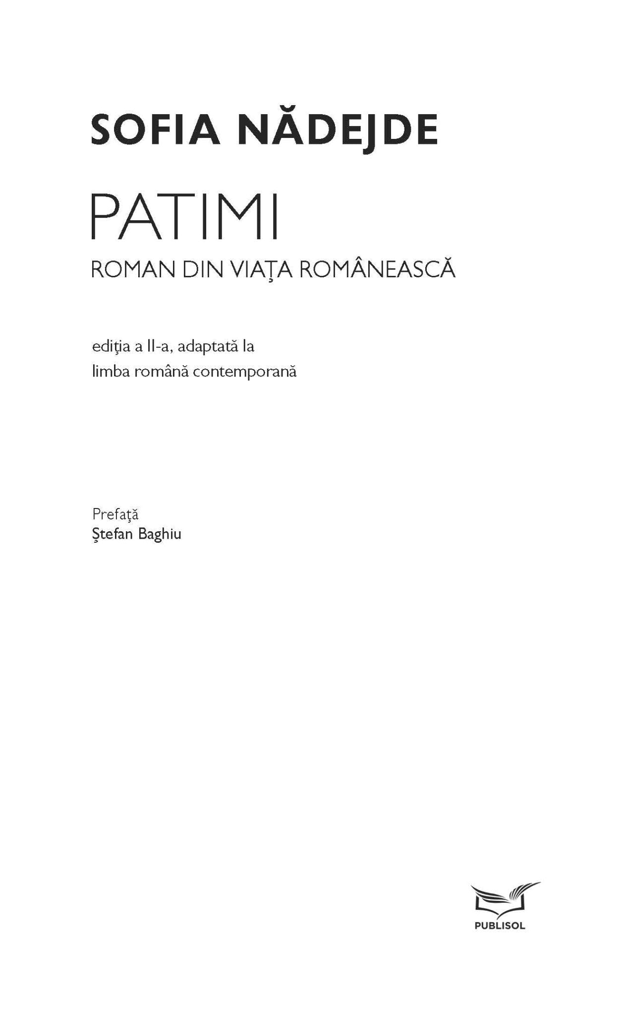 Patimi, de Sofia Nadejde Ed. digitala - PDF - Publisol.ro