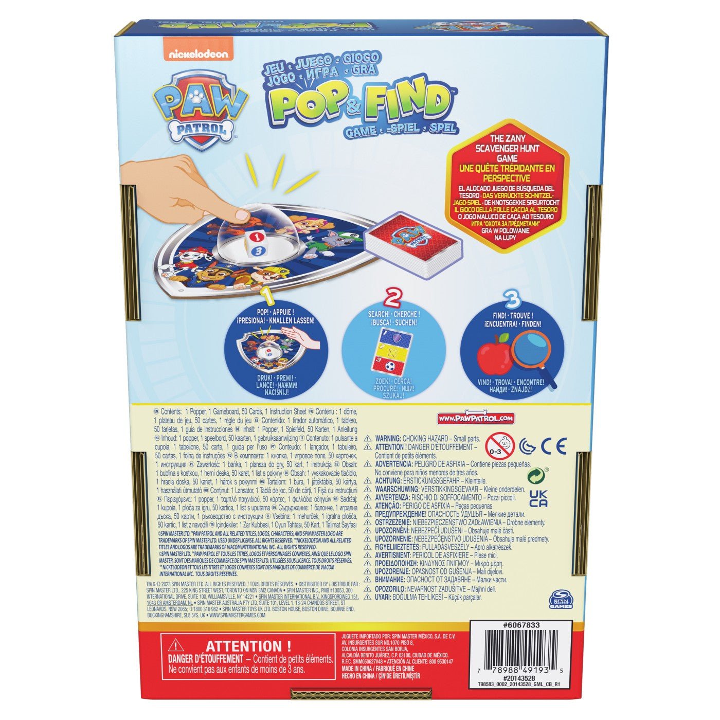 Patrula catelusilor joc pop and find, Spin Master - Publisol.ro