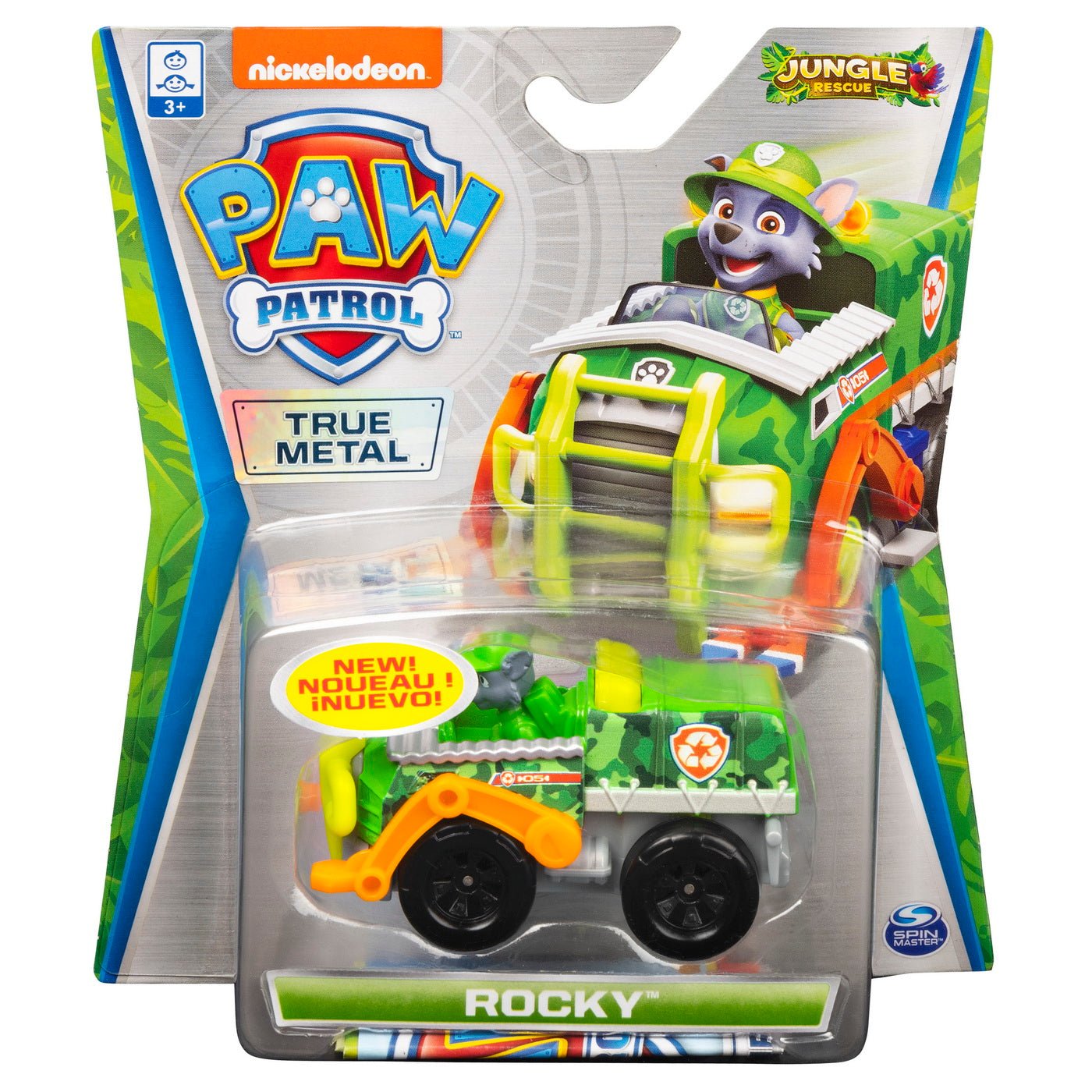 Patrula catelusilor masinuta metalica rocky jungle rescue, Spin Master - Publisol.ro