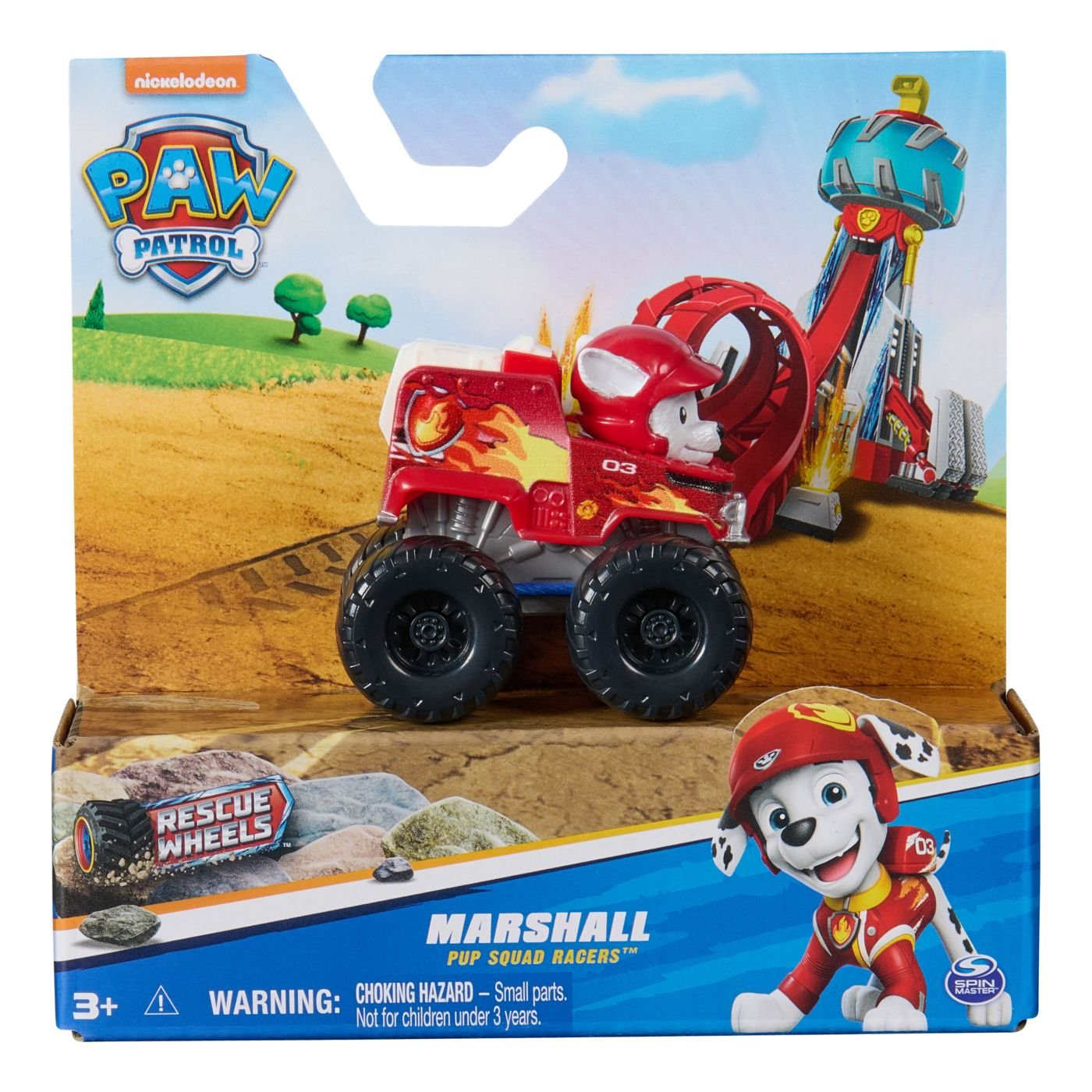 Patrula catelusilor pup squad racers rescue wheels vehicul metalic Marshall scara 1:55 - Publisol.ro