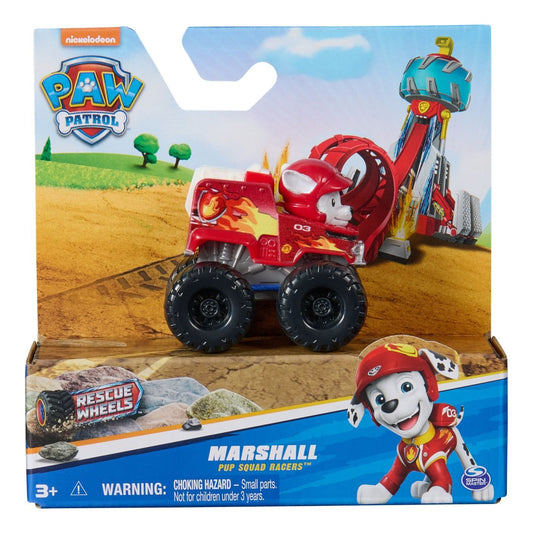 Patrula catelusilor pup squad racers rescue wheels vehicul metalic Marshall scara 1:55 - Publisol.ro
