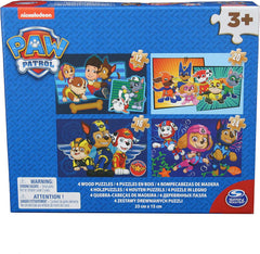 Patrula catelusilor puzzle 4in1 din lemn, Spin Master - Publisol.ro