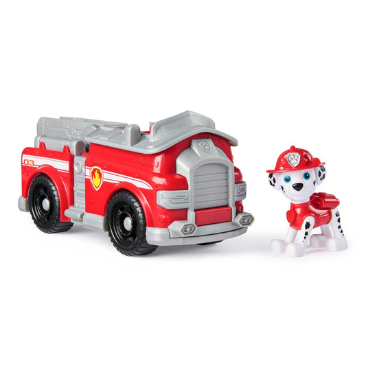 Patrula catelusilor set vehicul de baza masina de pompieri si figurina Marshall - Publisol.ro