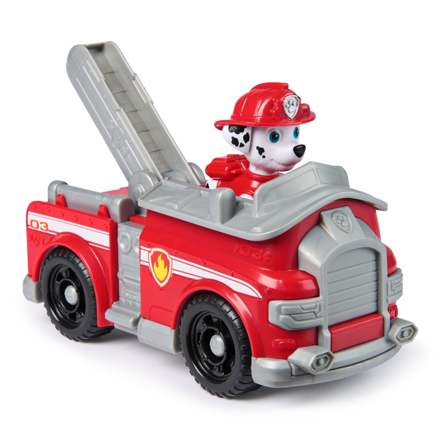 Patrula catelusilor set vehicul de baza masina de pompieri si figurina Marshall - Publisol.ro