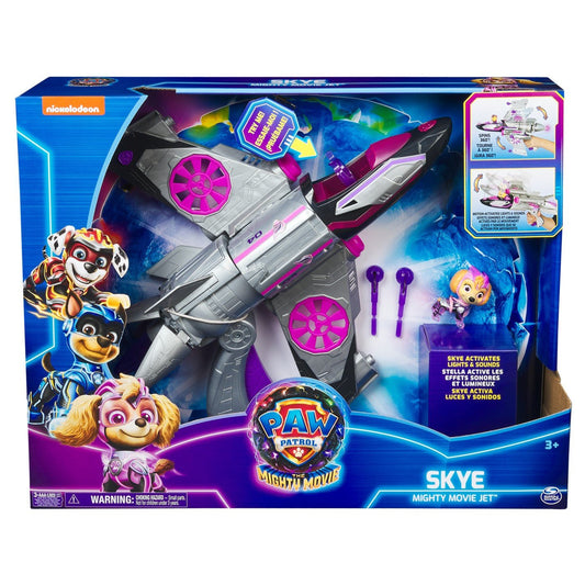 Patrula catelusilor vehicul transformator skye mighty movie jet, Spin Master - Publisol.ro