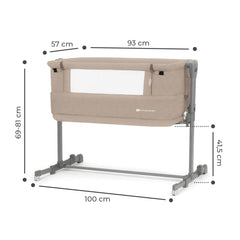 Patut co - sleeper Kinderkraft neste grow, bej - Publisol.ro