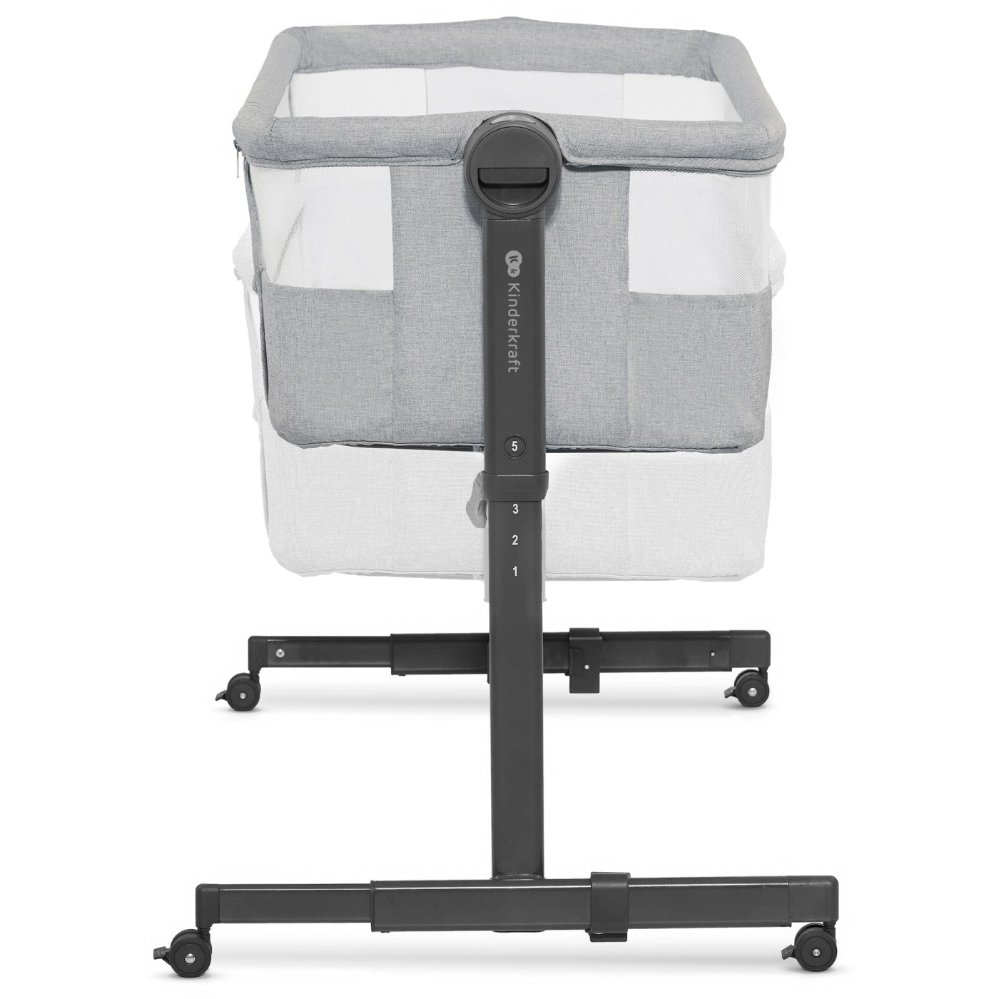 Patut co - sleeper Kinderkraft neste up 2, gri deschis - Publisol.ro