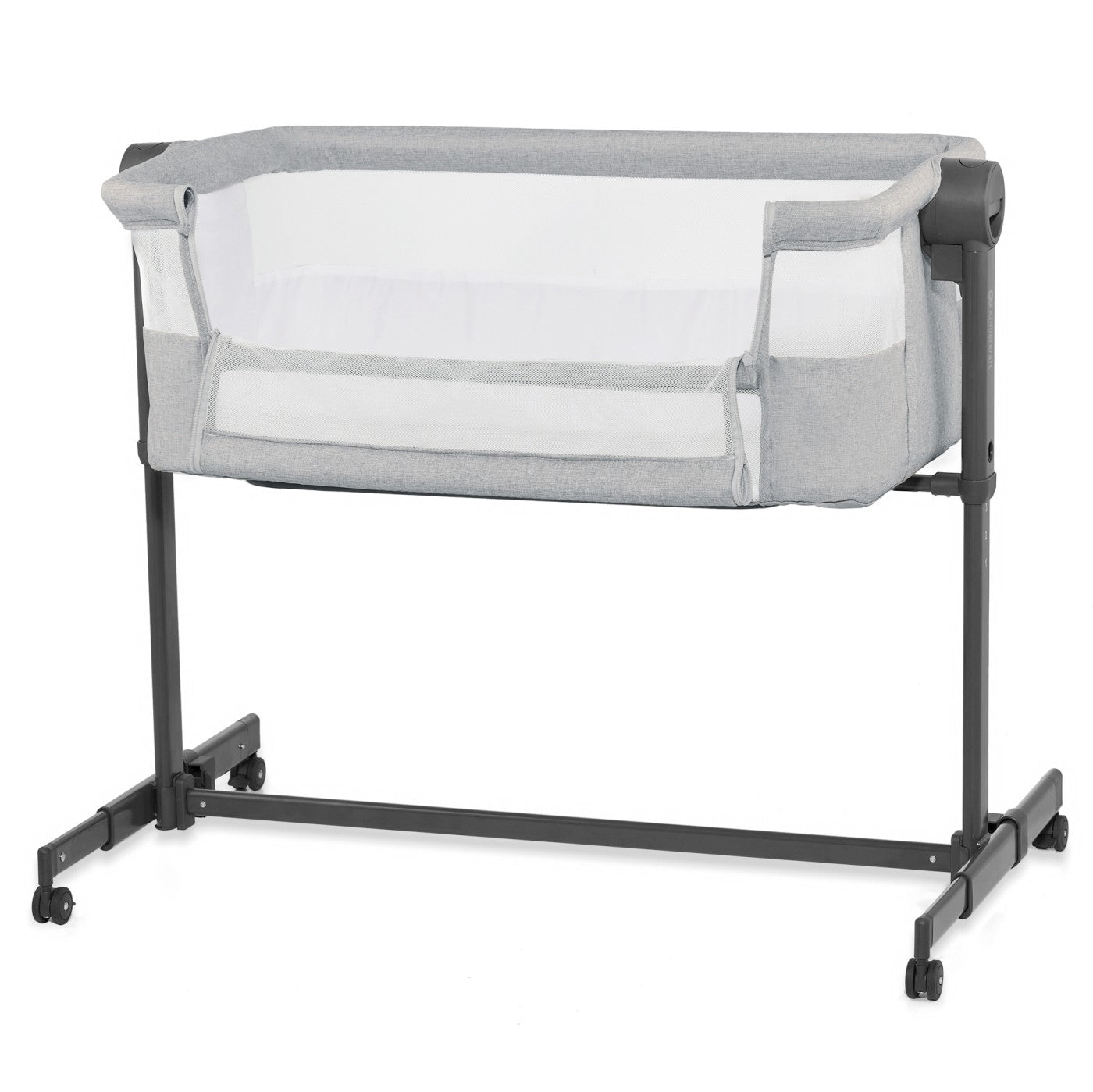Patut co - sleeper Kinderkraft neste up 2, gri deschis - Publisol.ro