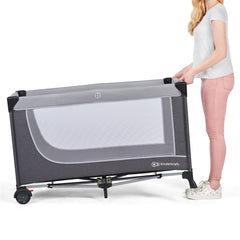 Patut de calatorie Kinderkraft leody, cu accesorii, grey - Publisol.ro