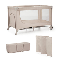 Patut travel Kinderkraft joy2, fara accesorii, beige - Publisol.ro