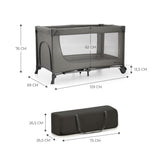 Patut travel Kinderkraft joy2, fara accesorii, dark grey - Publisol.ro