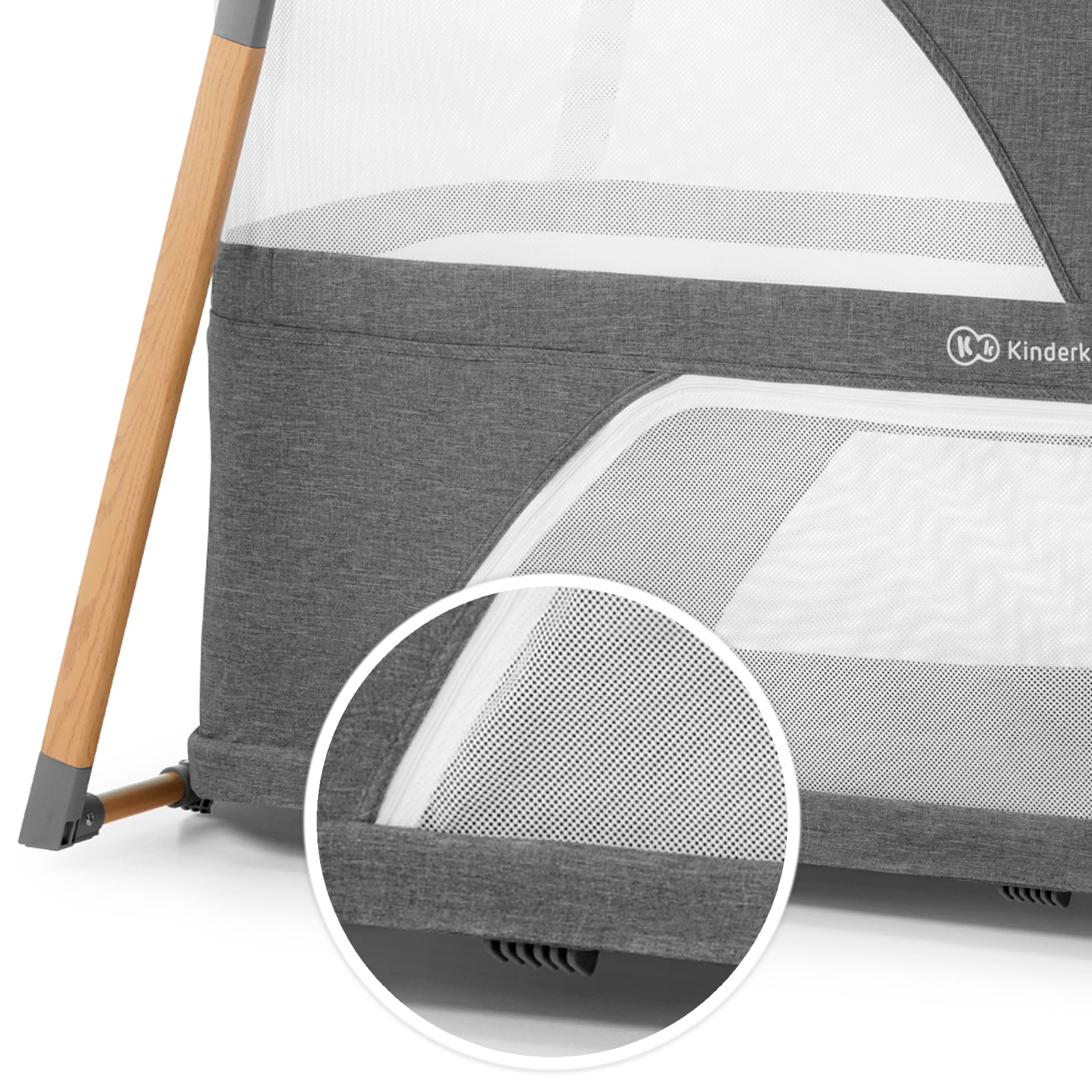 Patut travel Kinderkraft sofi, 4 in 1, grey - Publisol.ro