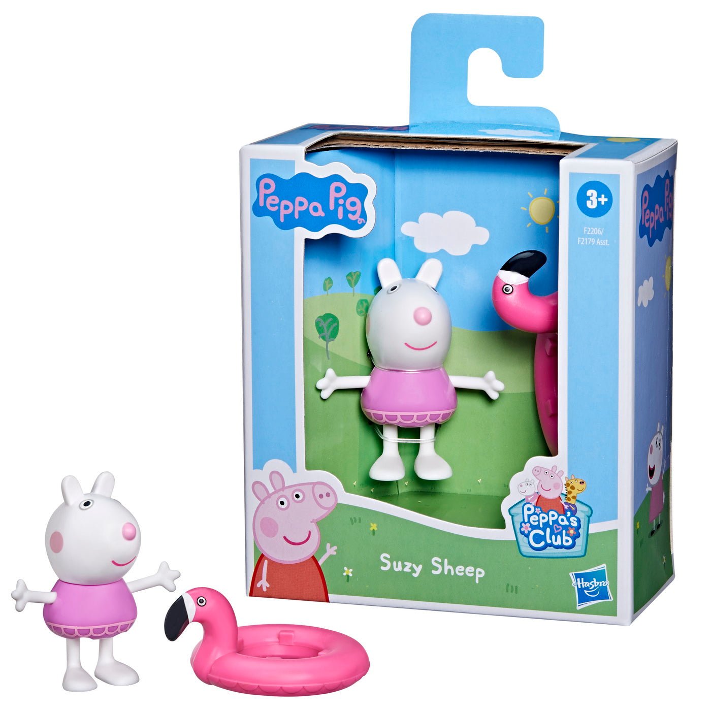 Peppa pig figurina prietenii amuzanti oita suzy 7cm, Hasbro - Publisol.ro