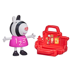 Peppa pig figurina prietenii amuzanti zebra zoe 7cm, Hasbro - Publisol.ro