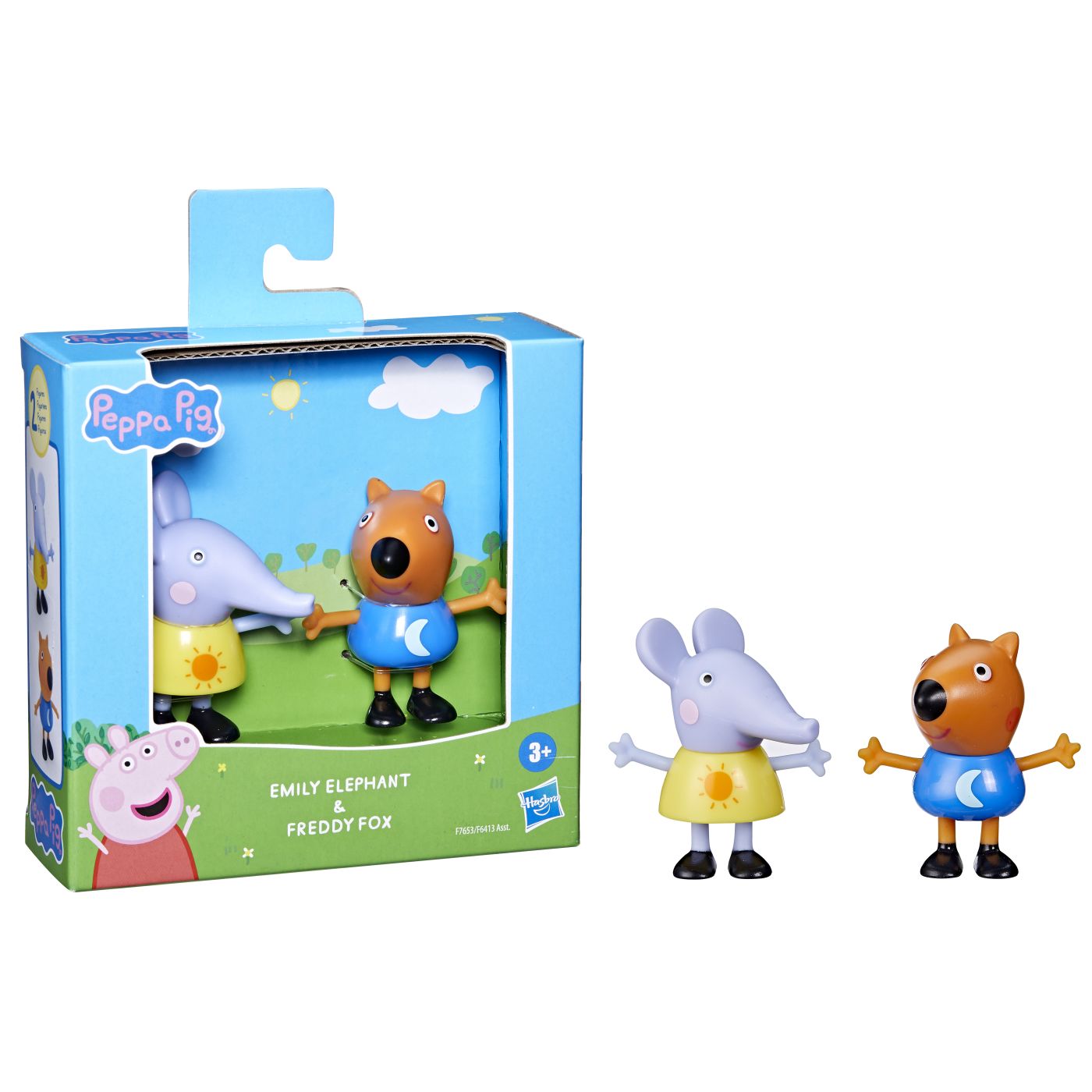 Peppa pig prieteni buni set 2 figurine elefantul emily si vulpita freddy - Publisol.ro