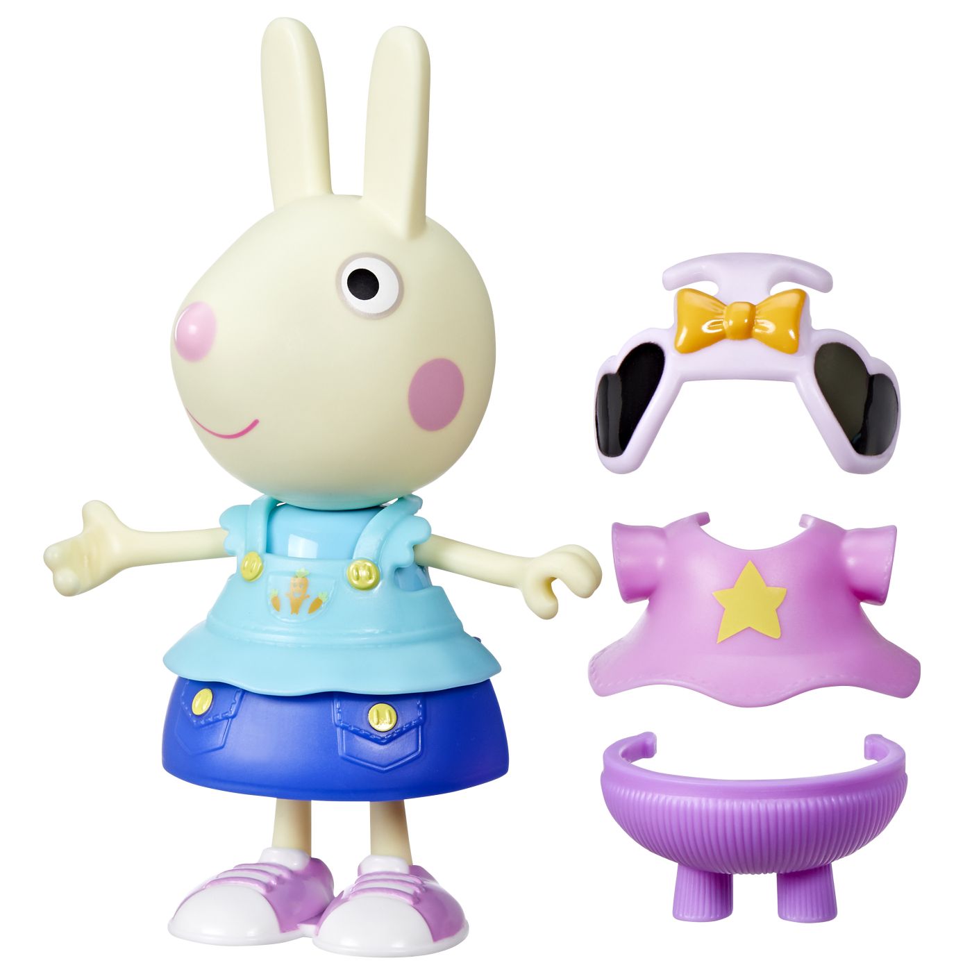 peppa pig set figurina si accesorii vestimentare iepurasul rebecca 15cm, Hasbro - Publisol.ro