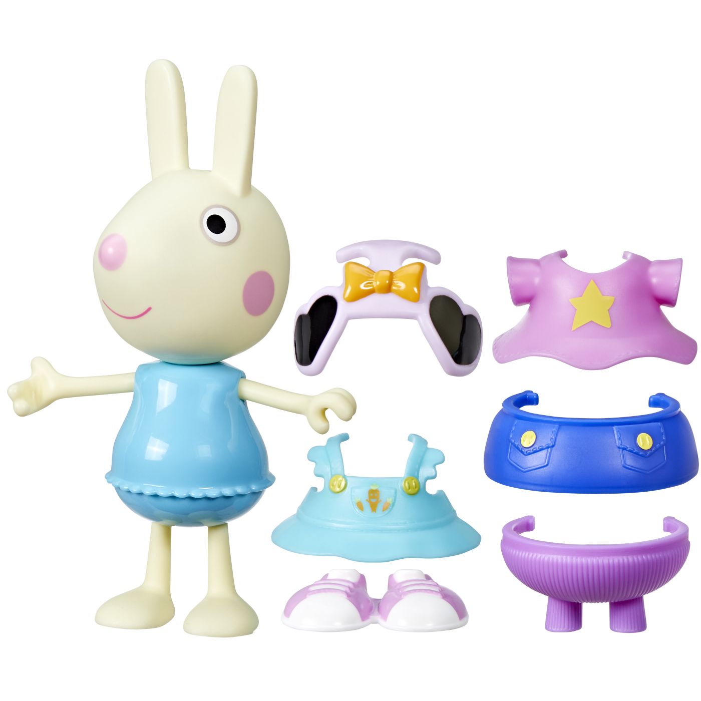 peppa pig set figurina si accesorii vestimentare iepurasul rebecca 15cm, Hasbro - Publisol.ro