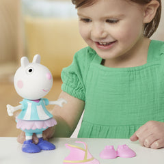 Peppa pig set figurina si accesorii vestimentare oita suzy 15cm, Hasbro - Publisol.ro