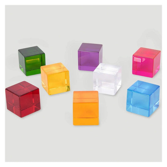 Perception Cubes, cuburi translucide, 8 piese, TickiT - Publisol.ro