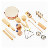 Percussion Set, 10 instrumente din lemn, Tickit - Publisol.ro