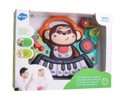 Pianina bebe maimutica dj cu lumini sunete si microfon, Jucarii Bebe - Publisol.ro