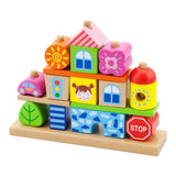 Piramida Montessori Oraselul Copiilor, Viga Toys - Publisol.ro